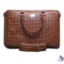 Eternal Woven Leather Laptop Bag – Premium Brown & Black Briefcase | Eternal Outfit