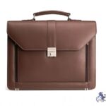 Premium Brown Leather Business Briefcase - Eternal Outfit