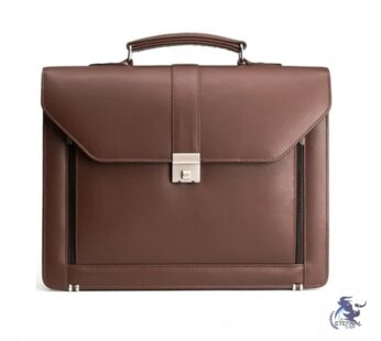 Premium Brown Leather Business Briefcase – Eternal Outfit