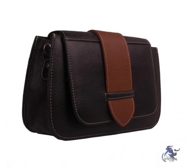 Stylish Women’s Black & Brown Leather Purse | Eternal Outfit