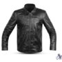 Premium Black Crocodile-Embossed Leather Jacket for Men - Sophisticated Style by Eternal Outfit