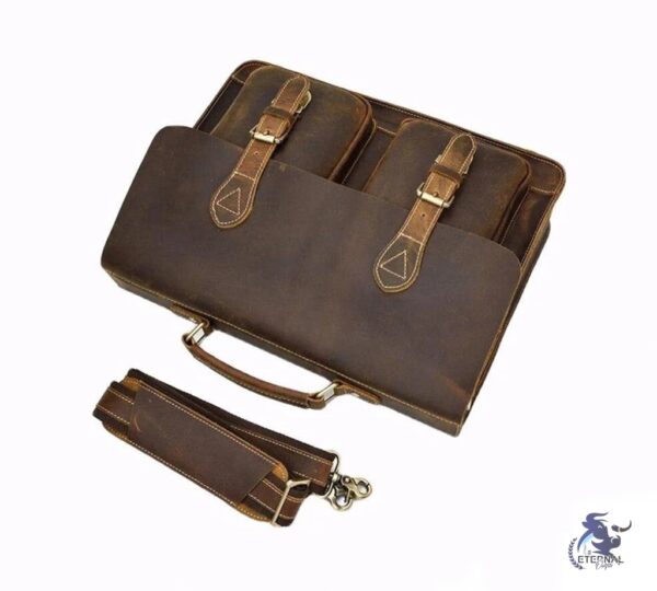 Eternal Premium Vintage Leather Messenger Bag - Eternal Outfit