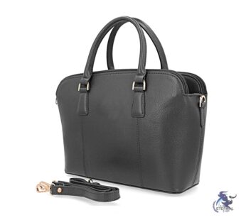 Elegant Black Leather Handbag for Women – Timeless Style by Eternal Outfit