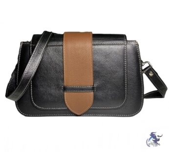 Stylish Women’s Black & Brown Leather Purse | Eternal Outfit