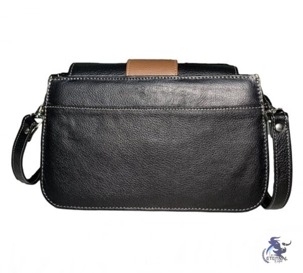 Stylish Women’s Black & Brown Leather Purse | Eternal Outfit
