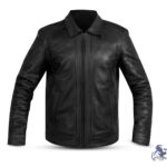 Classic Black Leather Jacket for Men - Timeless Design by Eternal Outfit
