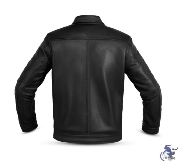 Classic Black Leather Jacket for Men - Timeless Design by Eternal Outfit