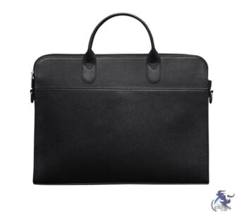 Eternal Black Leather Laptop Briefcase – Sleek and Professional | Eternal Outfit