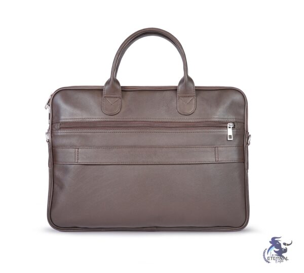 Eternal Brown Leather Laptop Briefcase – Sleek, Practical, and Premium Quality
