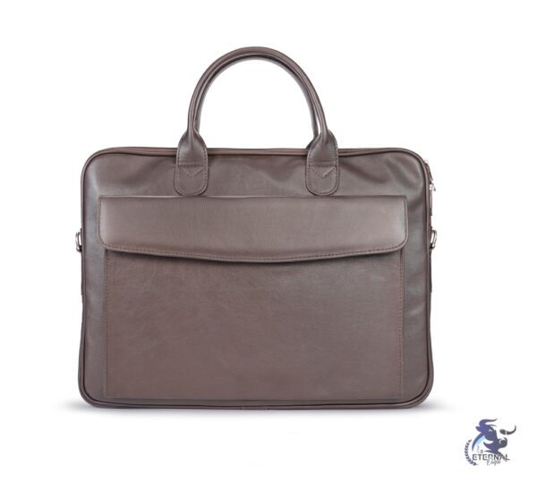 Eternal Brown Leather Laptop Briefcase – Sleek, Practical, and Premium Quality