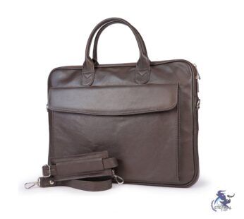 Eternal Brown Leather Laptop Briefcase – Sleek, Practical, and Premium Quality