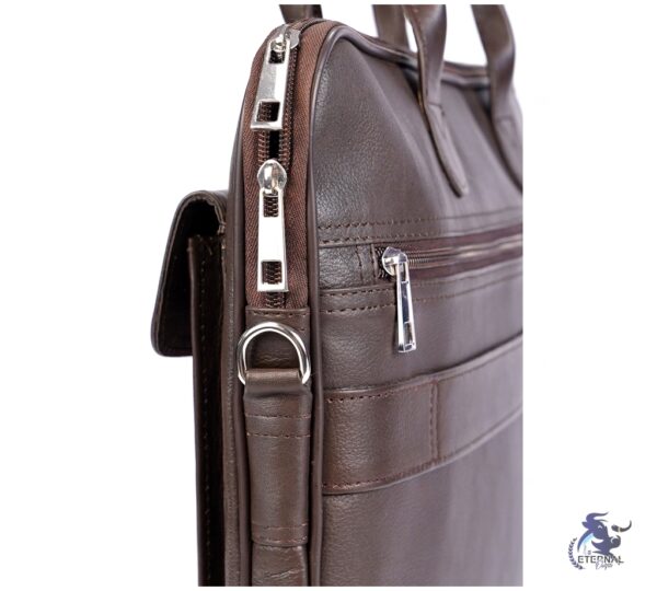 Eternal Brown Leather Laptop Briefcase – Sleek, Practical, and Premium Quality