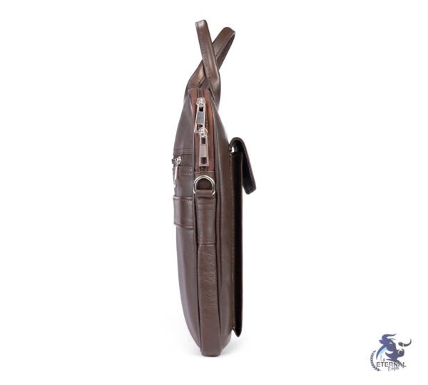 Eternal Brown Leather Laptop Briefcase – Sleek, Practical, and Premium Quality