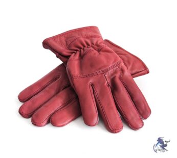 Red Eternal Leather Gloves for You