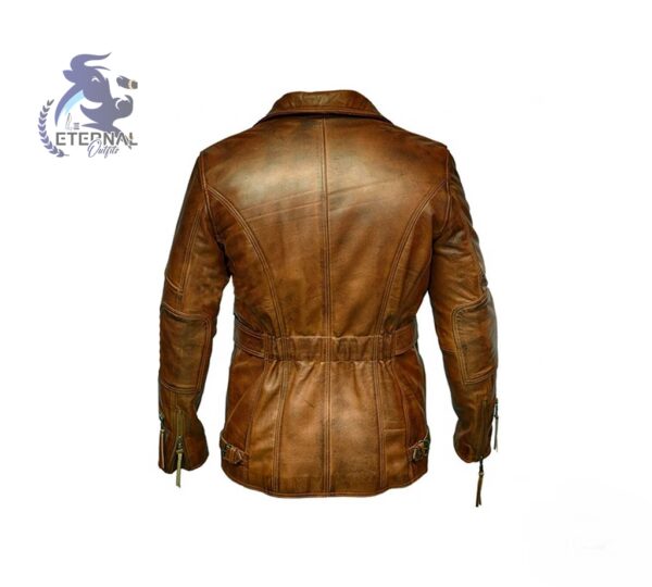 Men's Retro Brown Double Breasted Coat