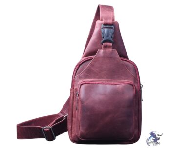 Eternal Men’s Leather Travel Bag – Chest Bag, Crossbody, Messenger & Sports