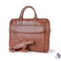 Eternal Tan Leather Laptop Briefcase – Sleek, Practical, and Premium Quality