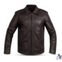 Elegant Brown Leather Jacket for Men - Timeless Luxury by Eternal Outfit