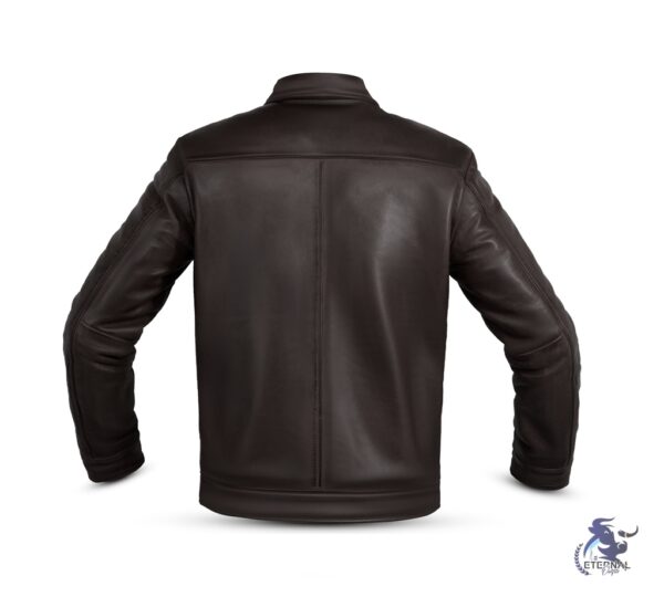 Elegant Brown Leather Jacket for Men - Timeless Luxury by Eternal Outfit