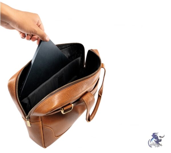 Premium Leather Laptop Bag - Durable, Stylish, and Spacious by Eternal Outfit Leather Laptop Bag in USA
